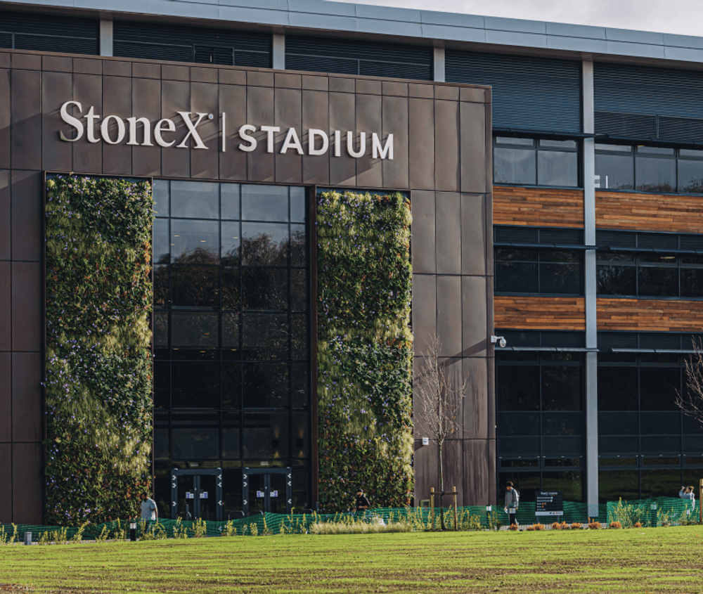 Entrance to the west stand at stonex stadium