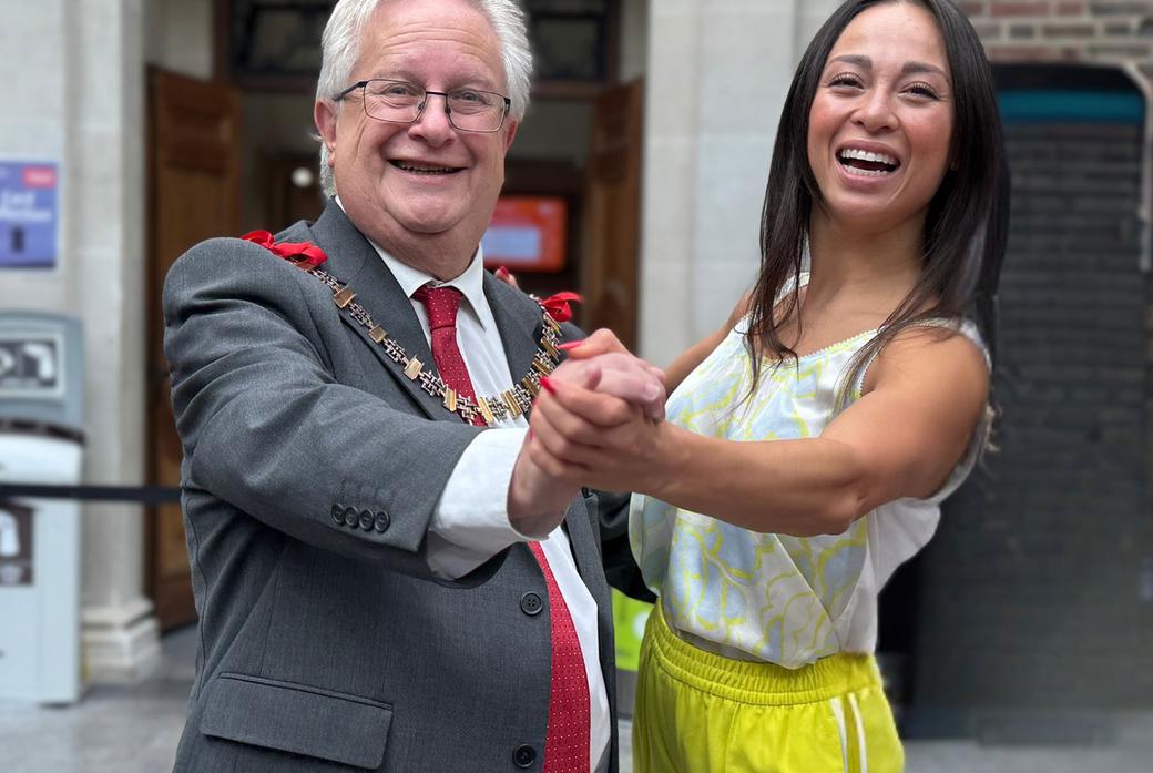Katya Jones and Mayor - Silver Sunday 2025