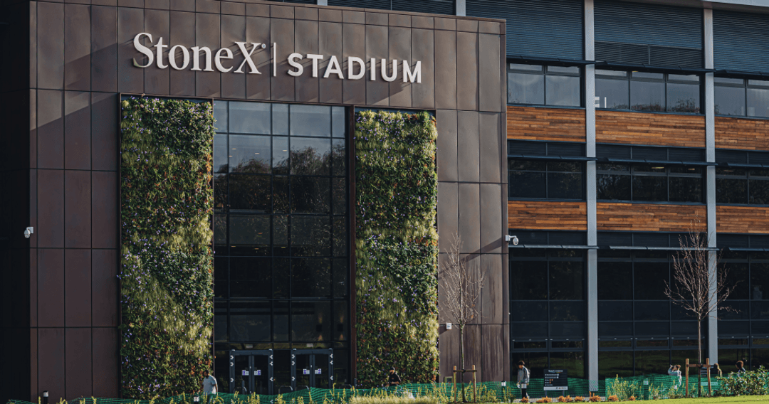 Entrance to the west stand at stonex stadium