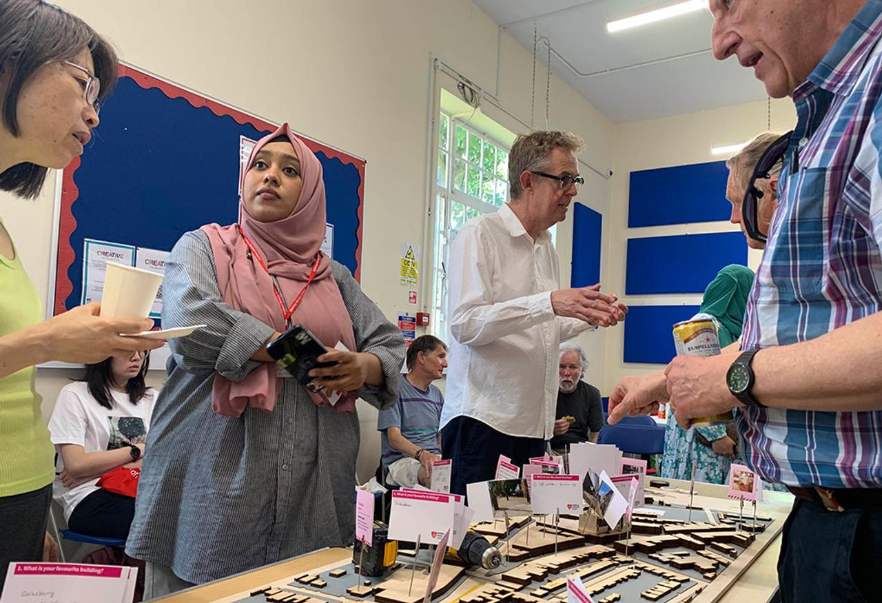 MA Interiors students at workshop in North Finchley