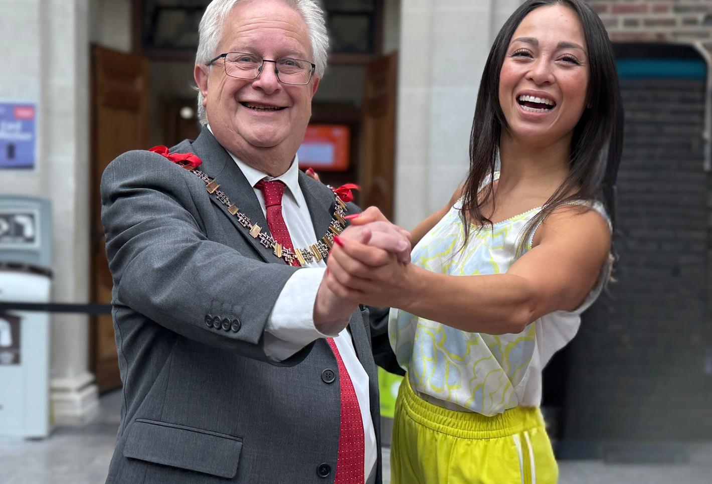 Katya Jones and Mayor - Silver Sunday 2025