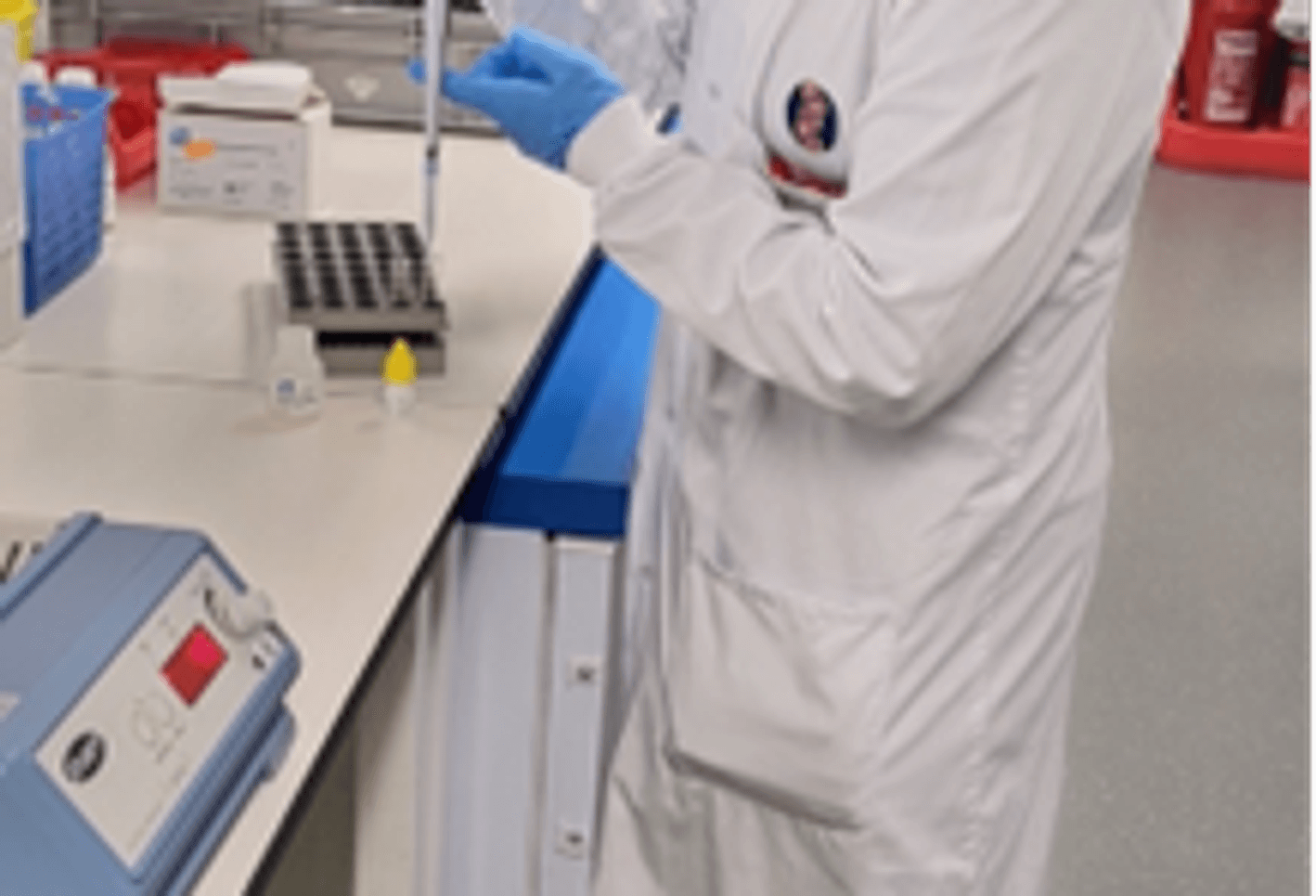 Muhammad Kabir in the science lab