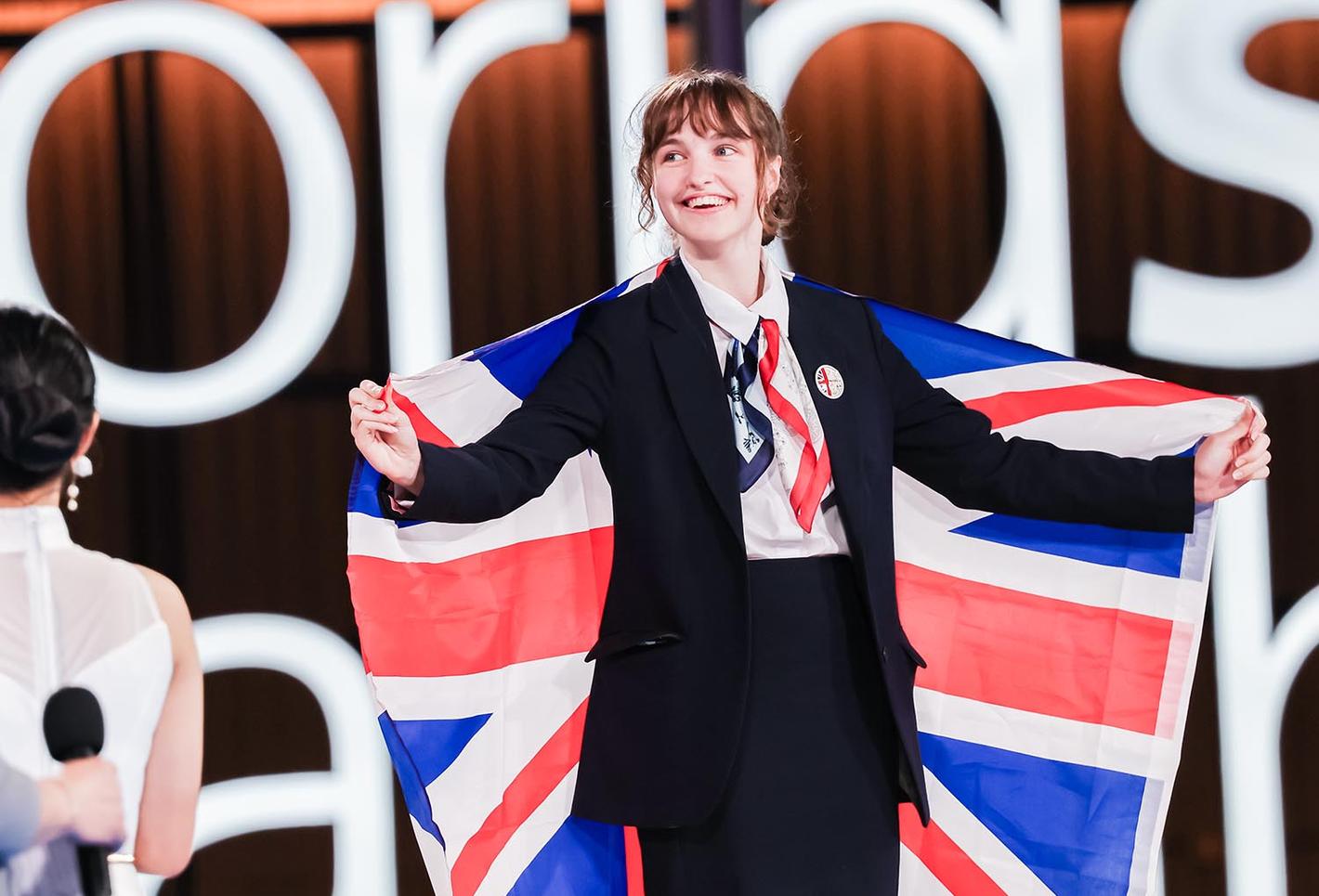 Ruth Douglas at WorldSkills event.