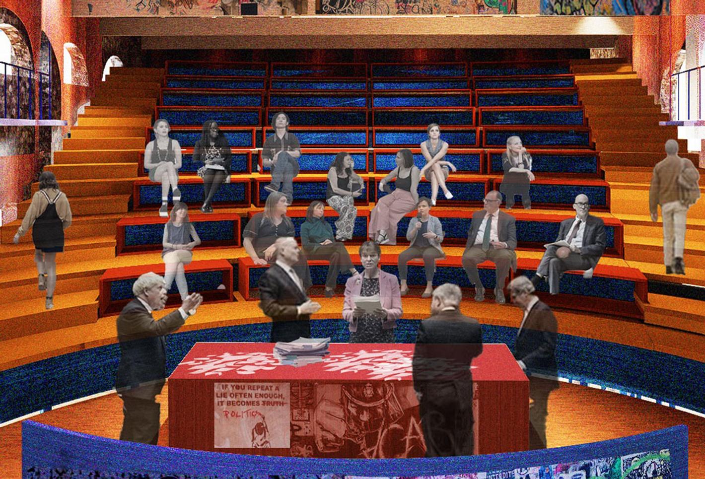 Debate Forum in Disrupted Town Hall
