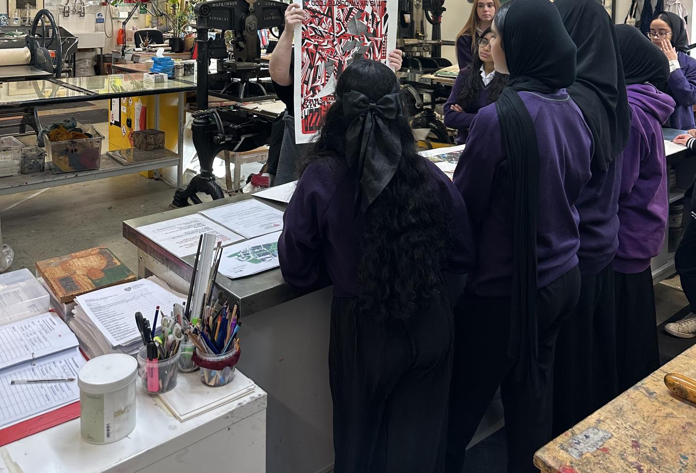 Students doing design for competition