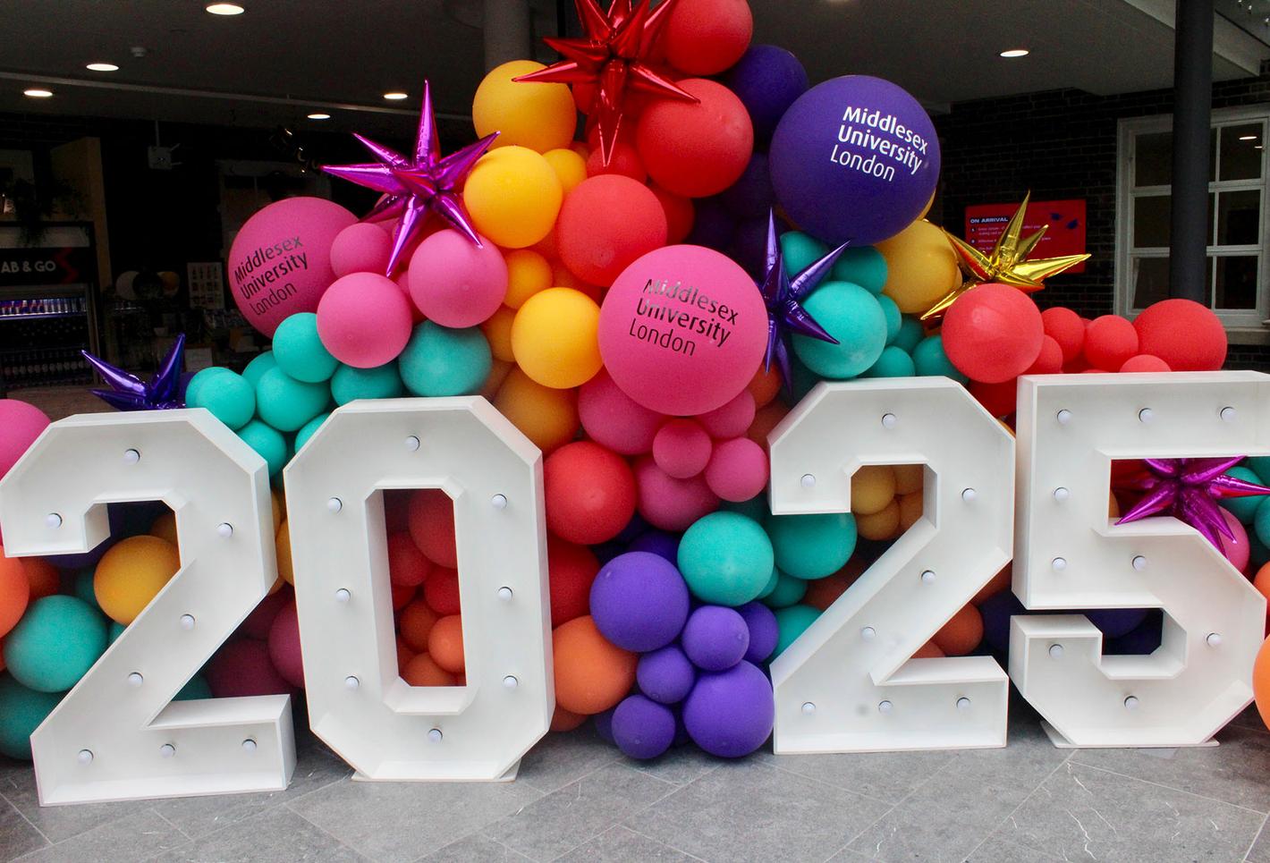 Balloons at Graduation 2025