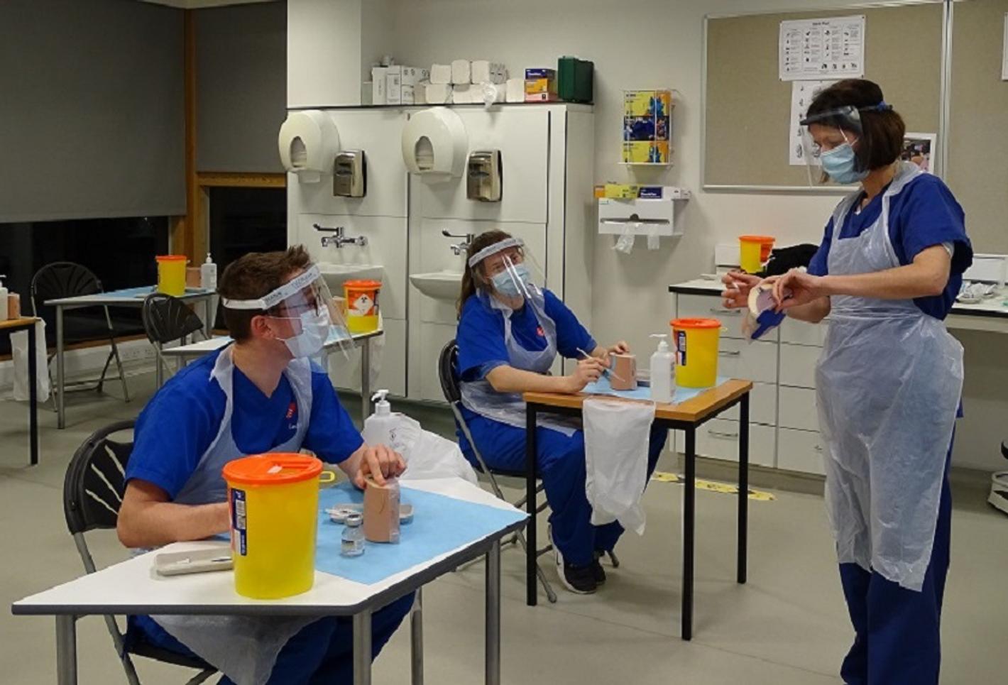 Covid 19 training class by Mdx staff