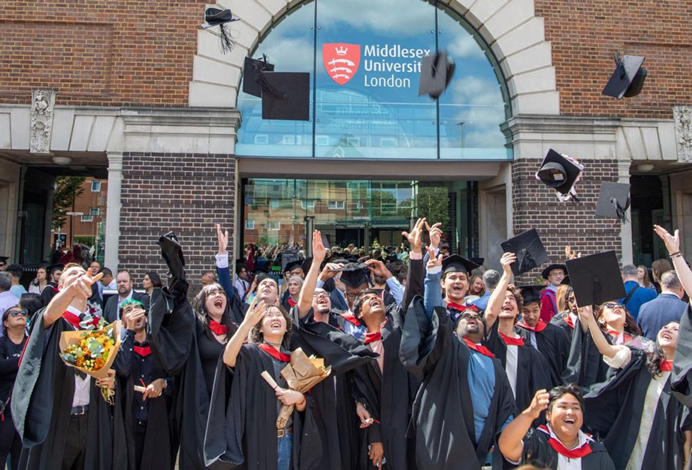 Students celebrate their graduation