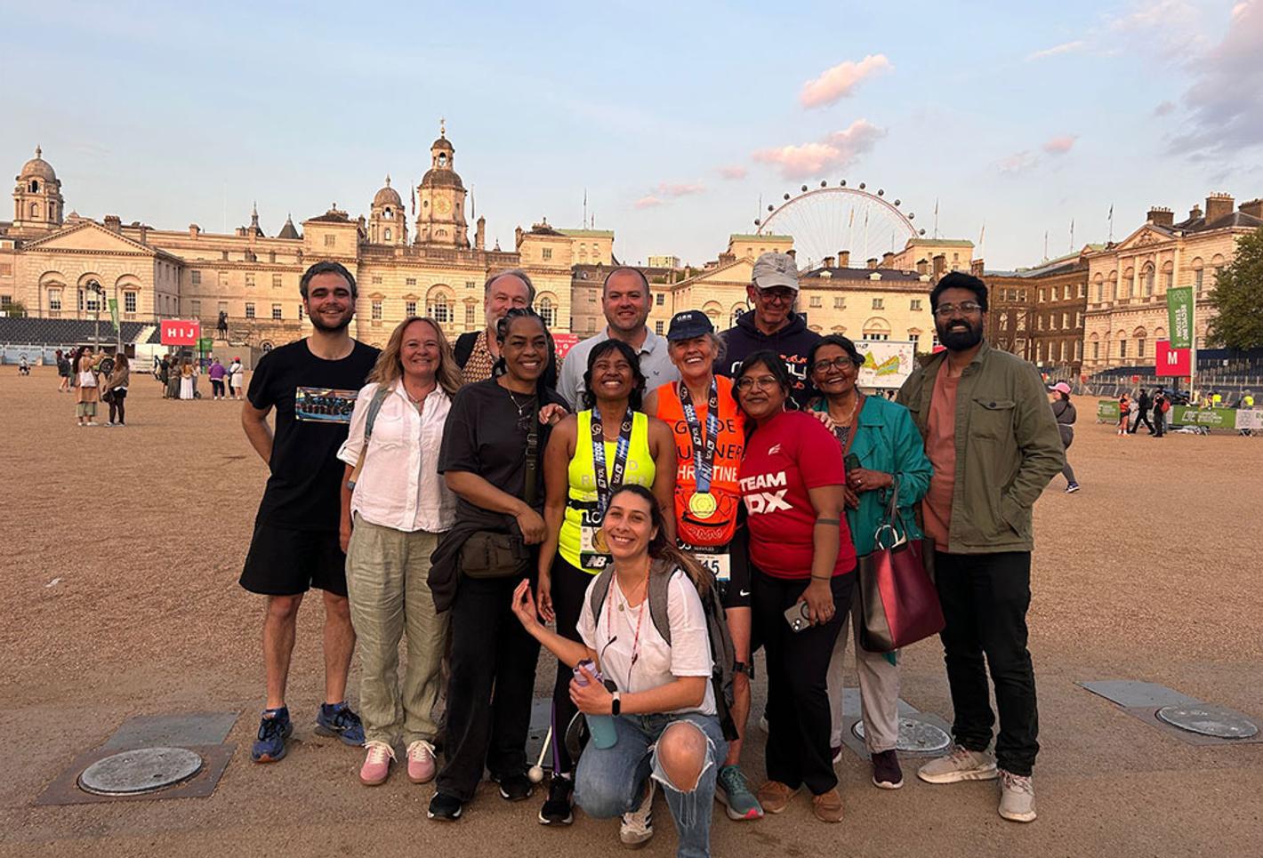 Deepika Nallathambi and friends after marathon