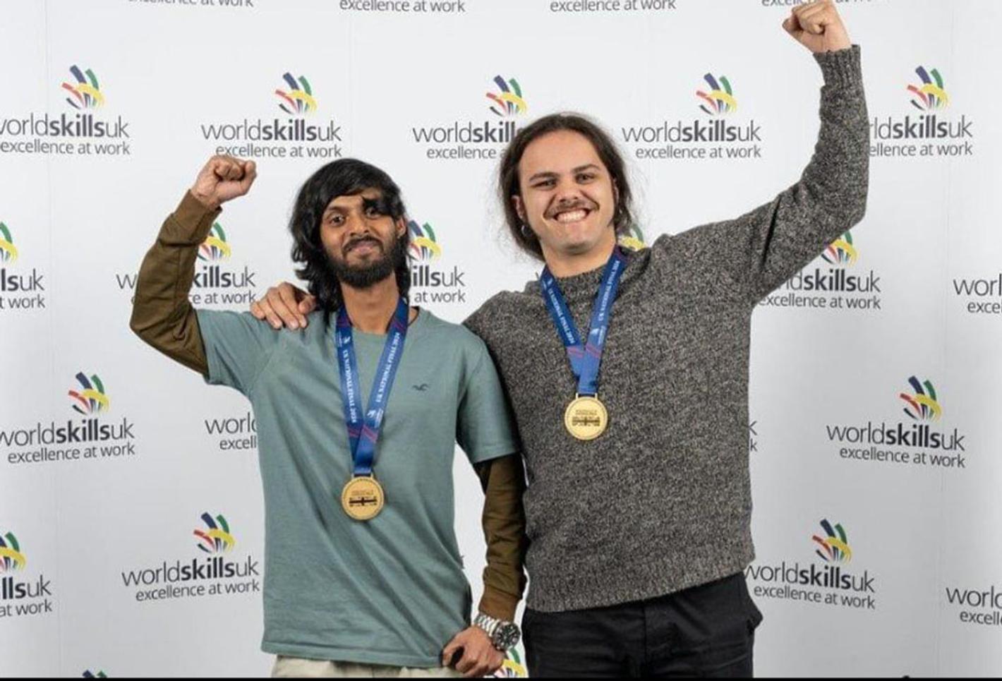 Students celebrate at WorldSkills finals