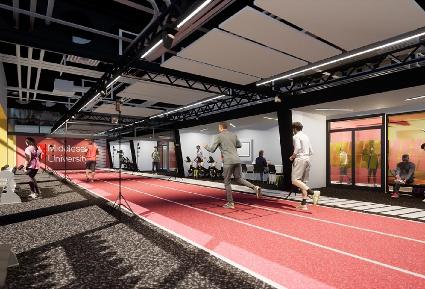 a new state-of-the-art sports and health facility for Middlesex University