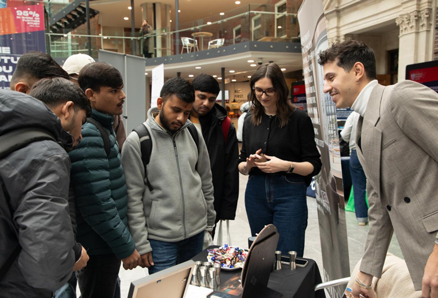 Students at Gradstock our flagship careers fair connecting them with employers from a wide range of industries and sectors.