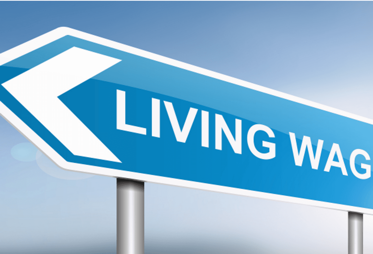 Living Wage sign