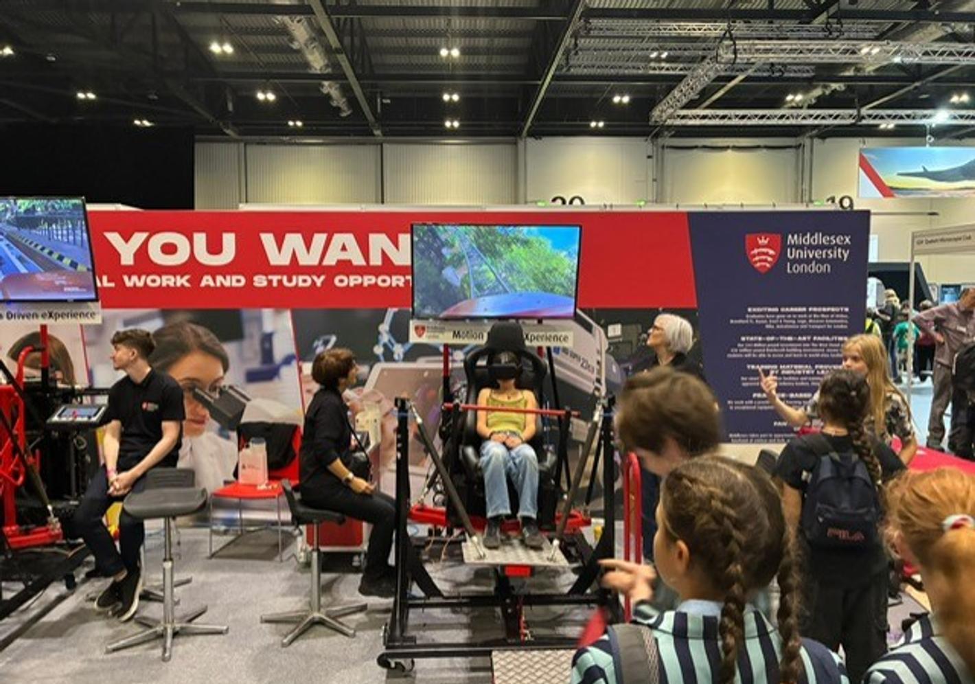 VR rollercoaster at New Scientist Live