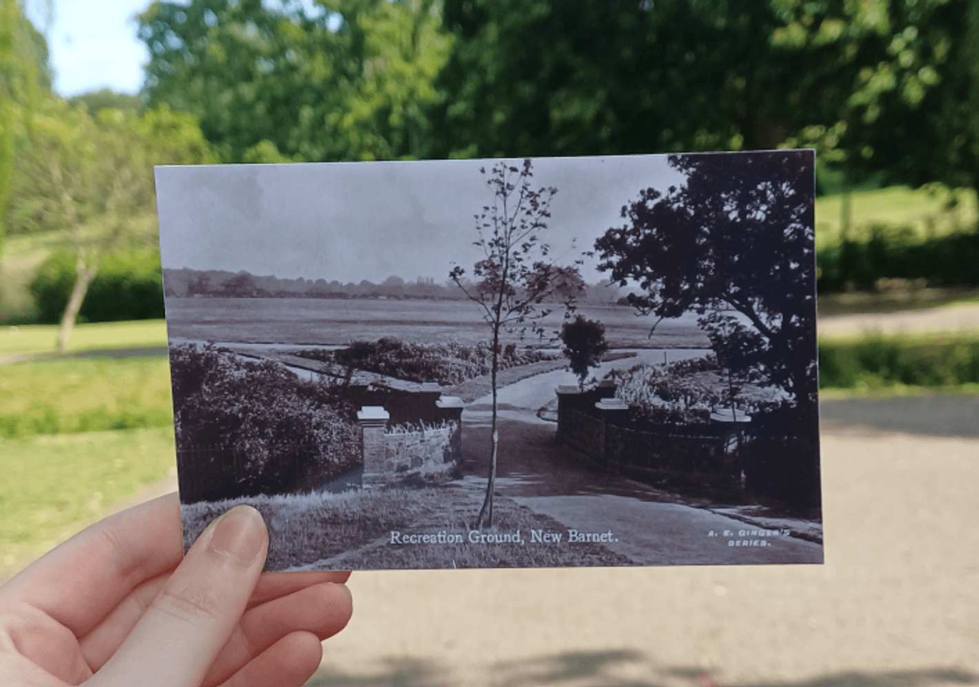 Image from a rephotography archive documenting Barnet.
