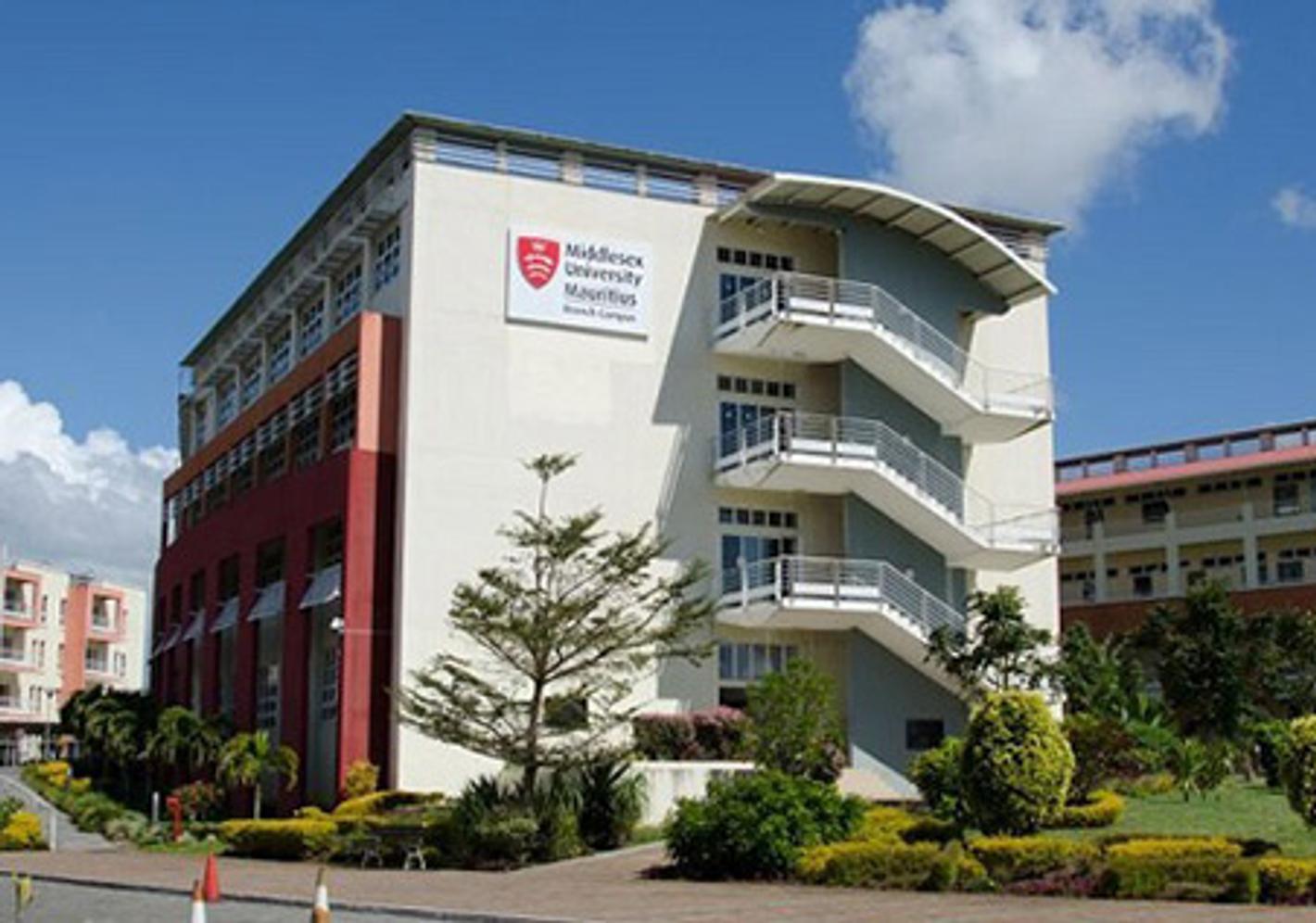 A large Middlesex University Mauritius building