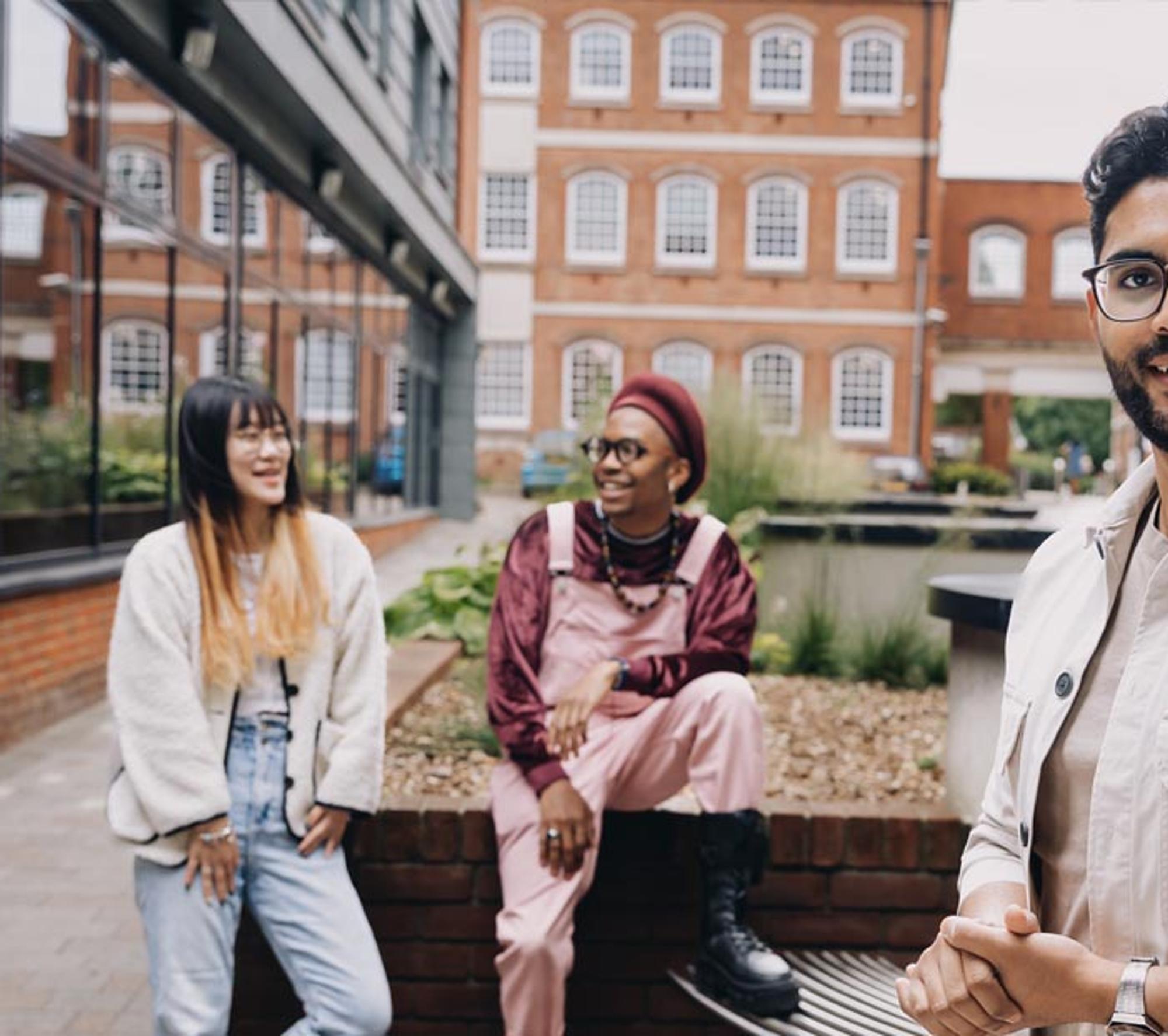 Students on campus