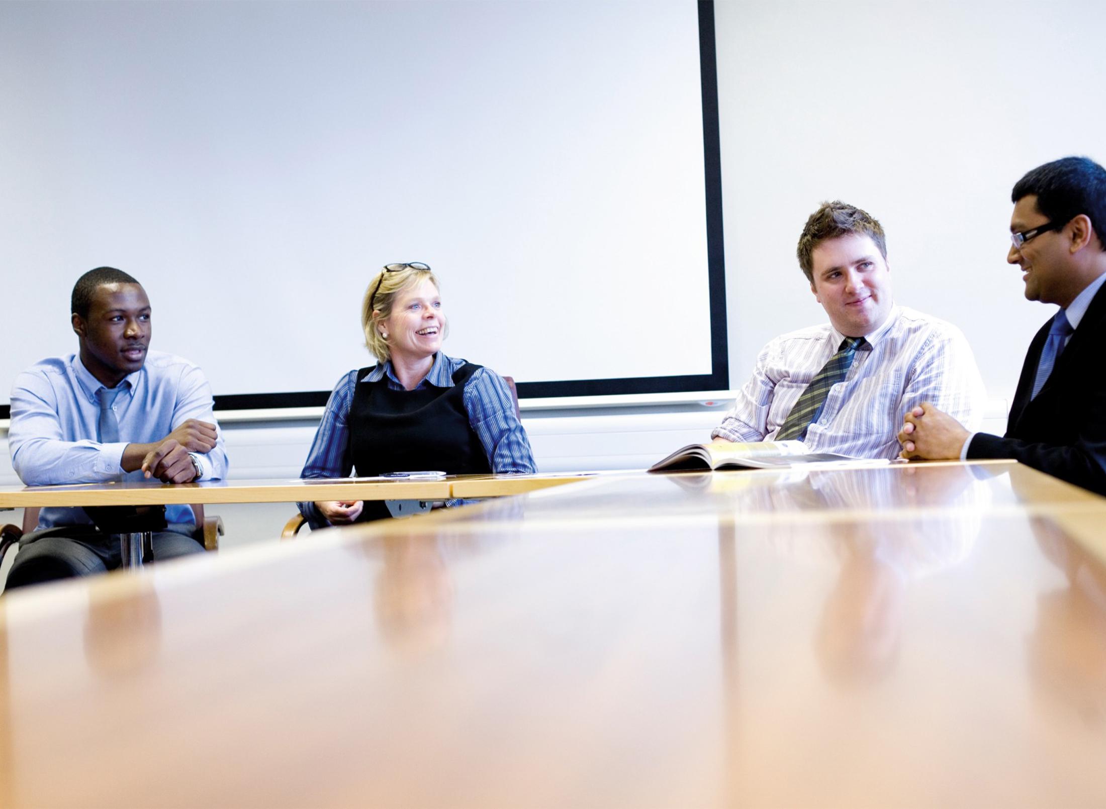 Board room meeting
