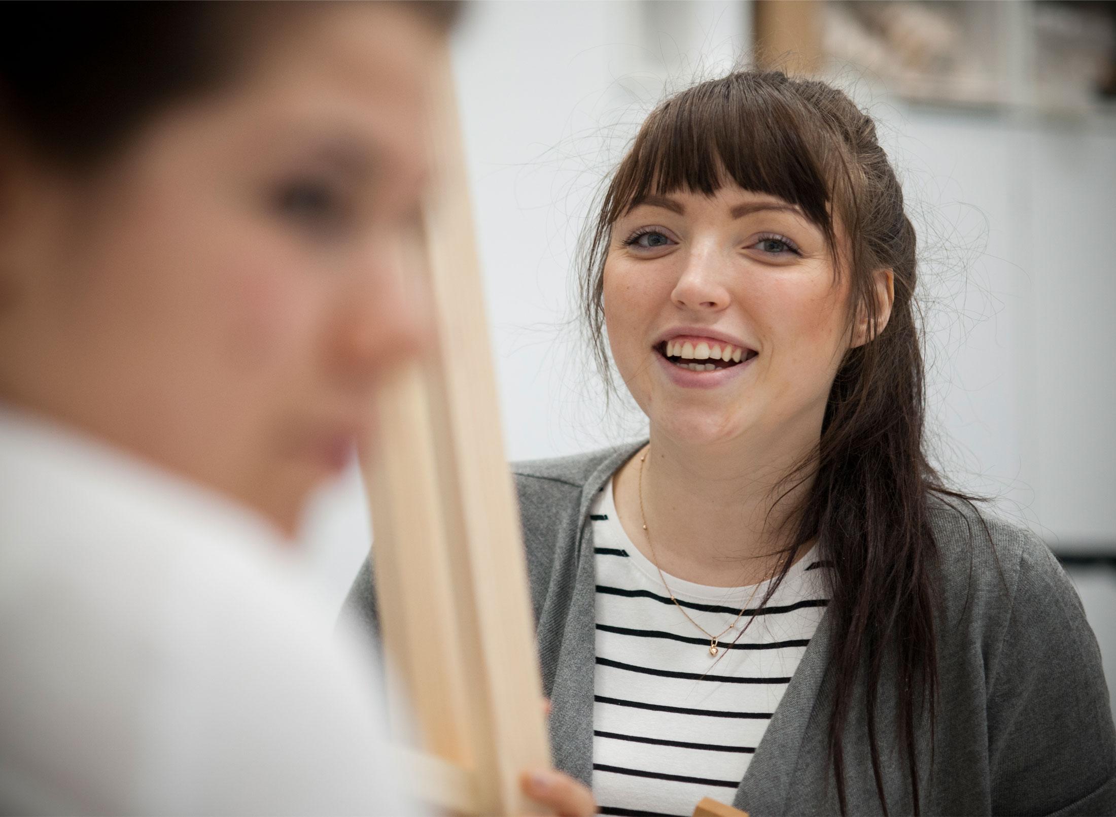 Interior Architecture student in class