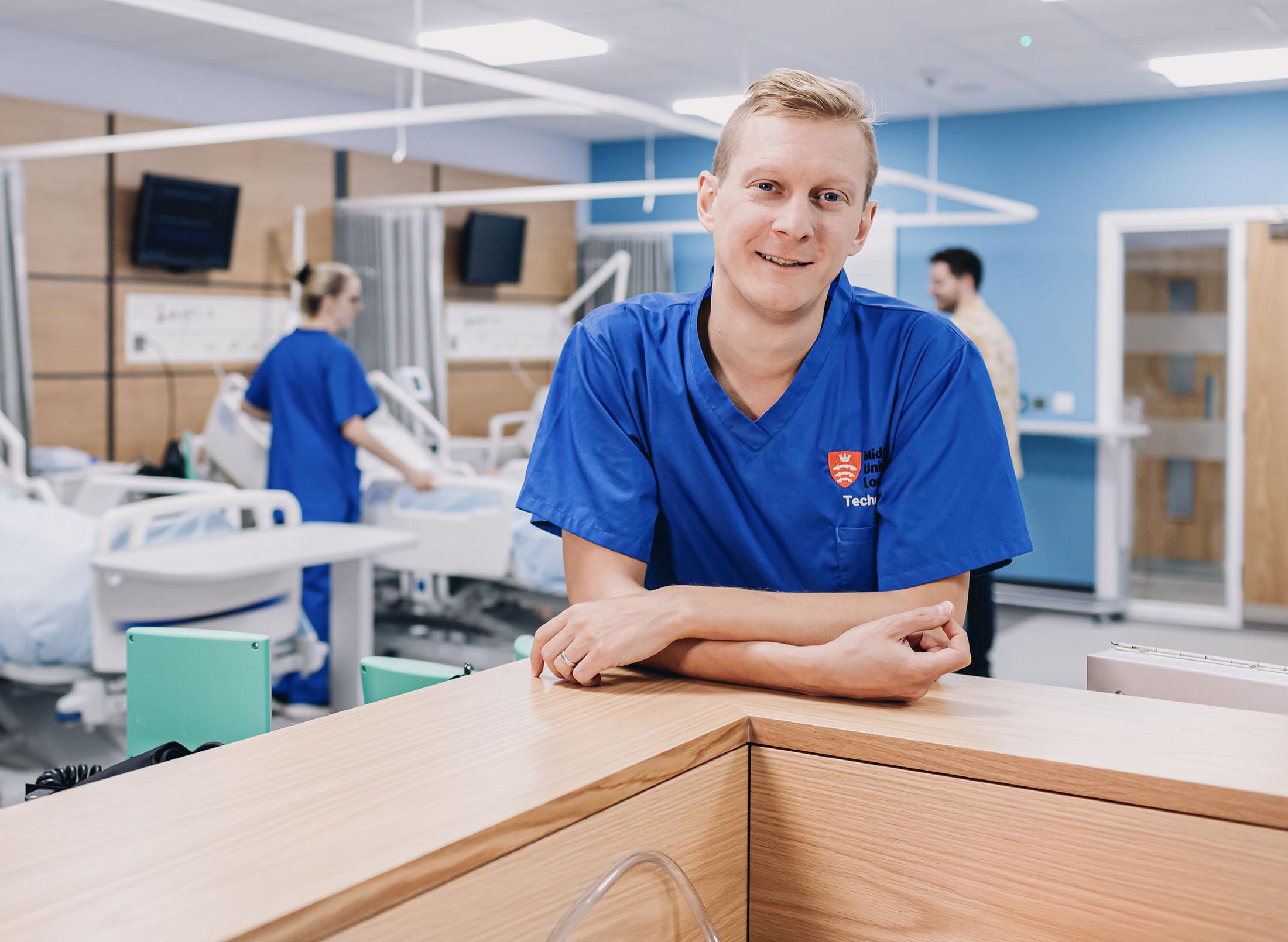 portrait of student nurse smiling