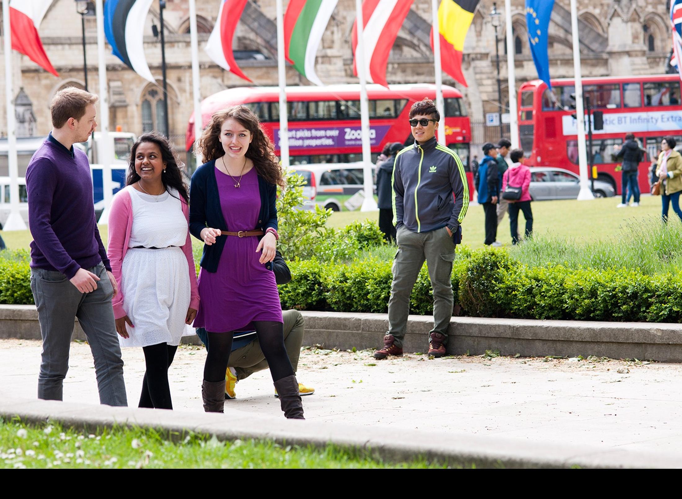 Students walking together