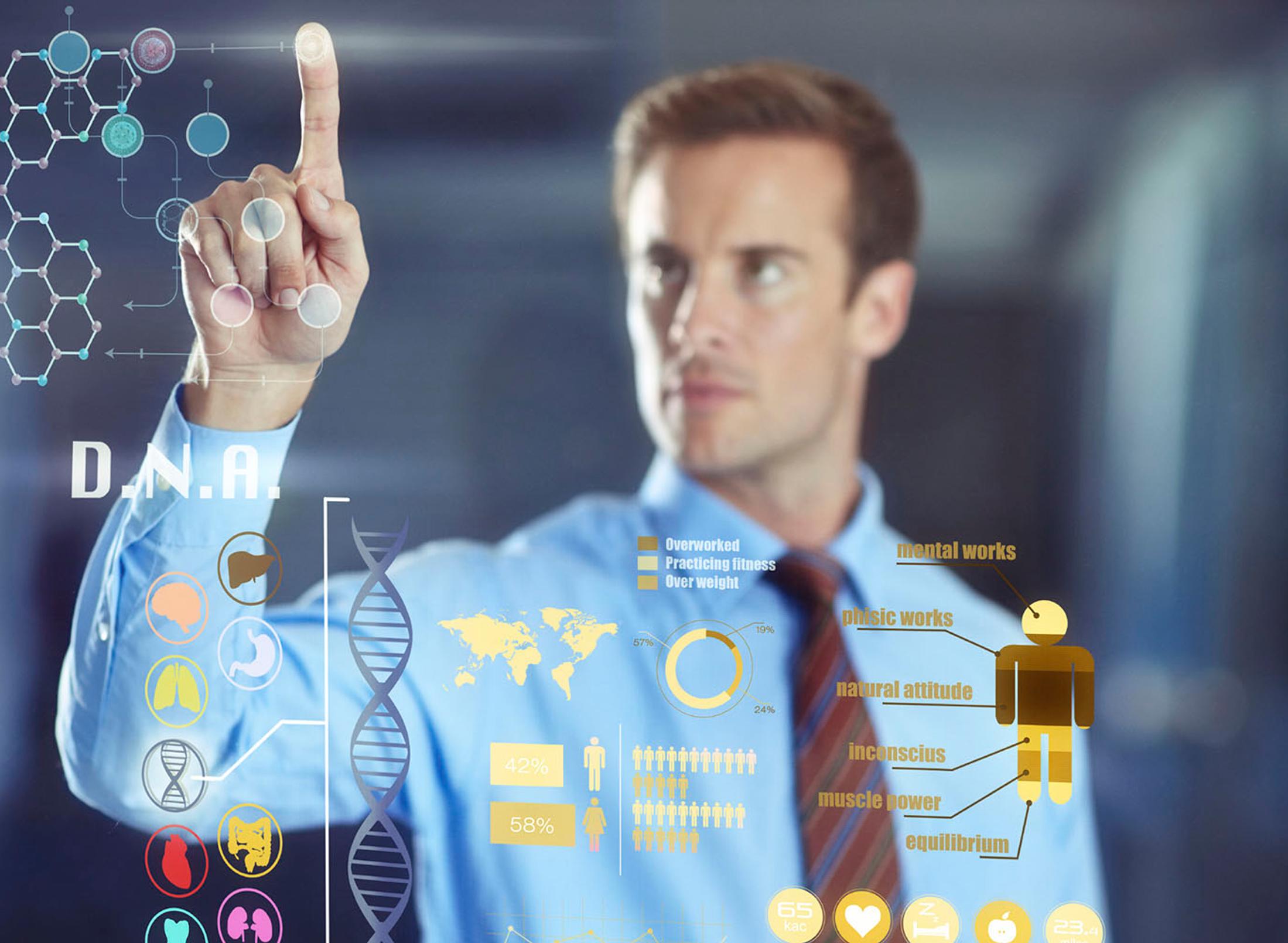 teacher showing data science live