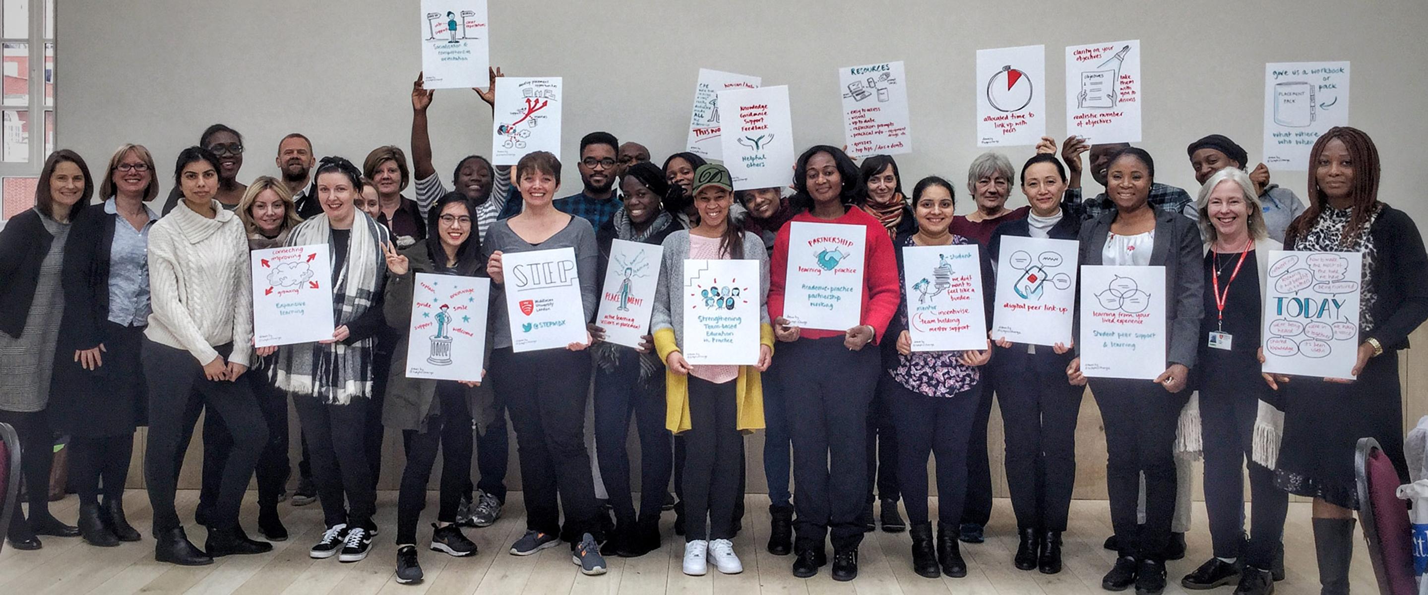 Middlesex nursing students working with practice supervisors in a clinical simulation suite’