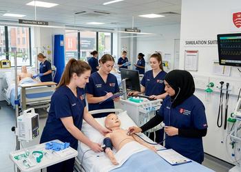 Students at Middlesex studying Child nursing