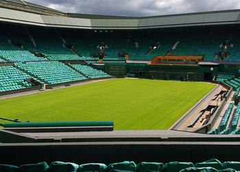 A view of centre court at Wimbledon