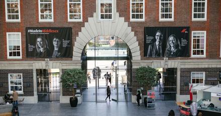 Interior of the quad campus building