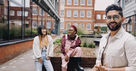Students on campus