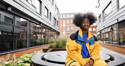 Student in Hendon campus