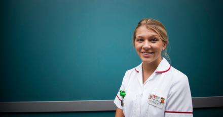 portrait of student in nurse's uniform