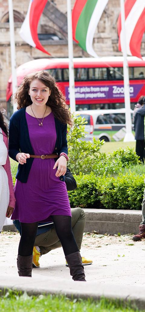Students walking together