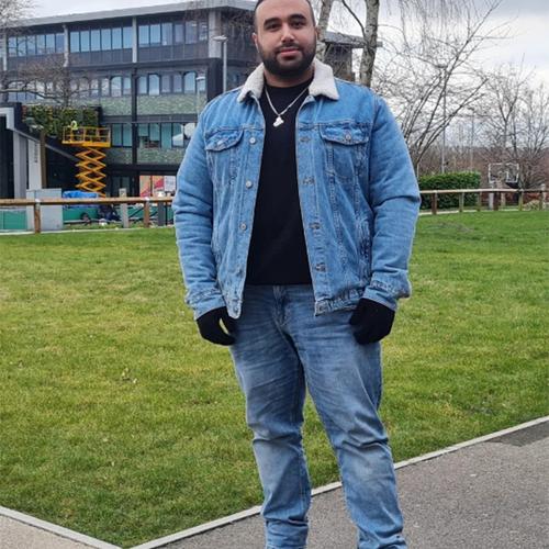 Portrait photo of Middlesex University student Haider