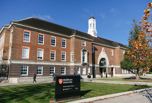 Hendon campus building on a sunny day