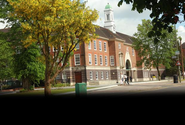 Left hand side view of Middlesex university building