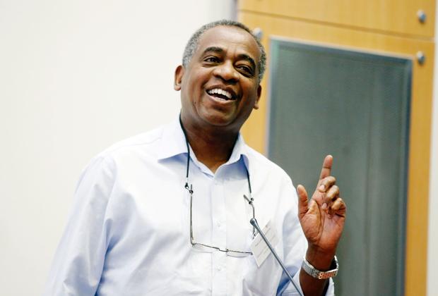 Academic person giving a lecture.