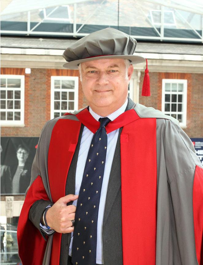 Honorary graduate Tim Boughton at Middlesex University Graduation 2025