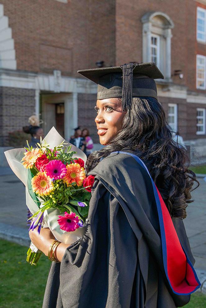 Abibatou at graduation ceremony