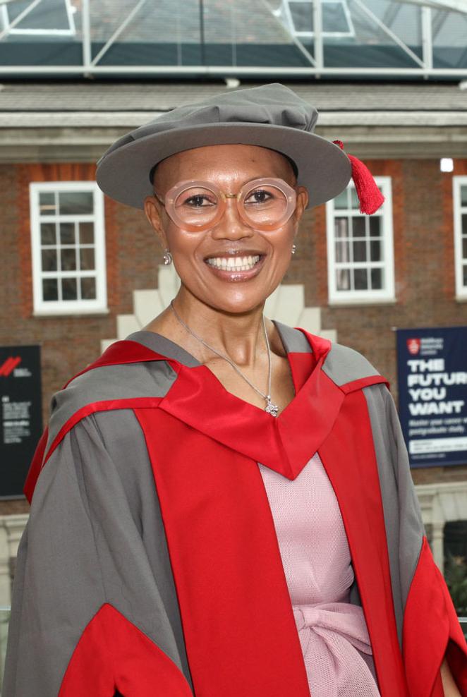 Honorary graduate Sindi Mabaso-Koyana at Middlesex University Graduation 2025