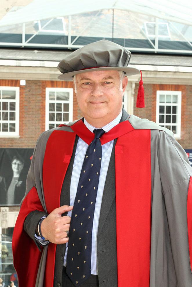 Honorary graduate Tim Boughton at Middlesex University Graduation 2025