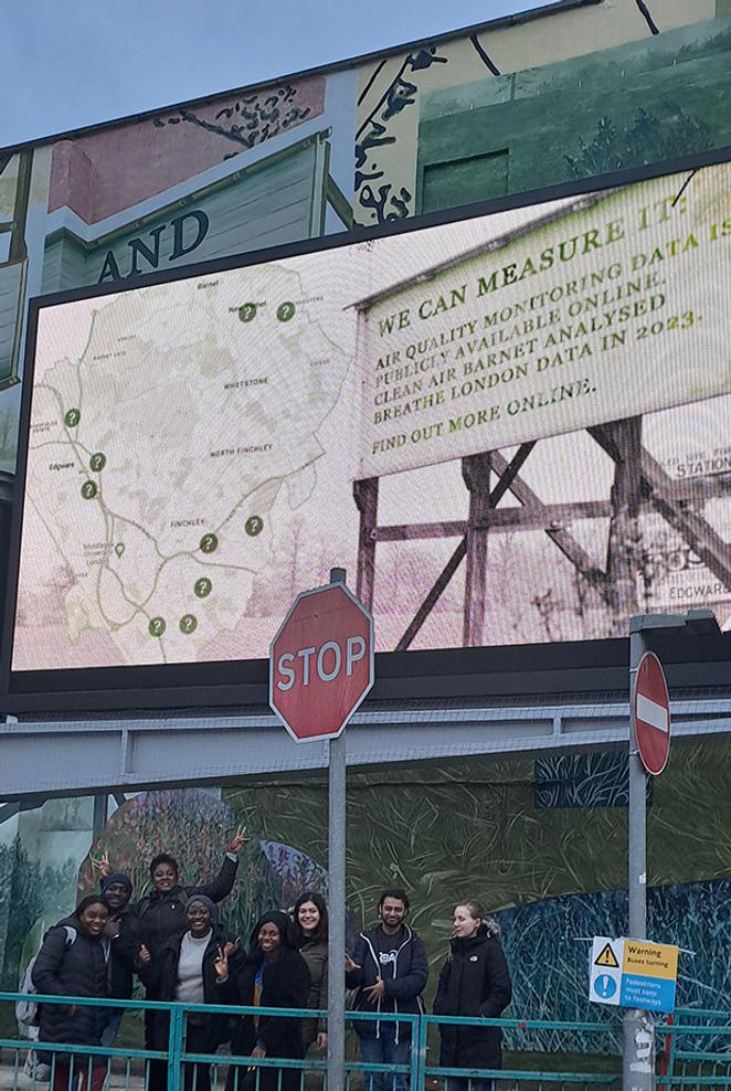 Clean Air Barnet students smiling
