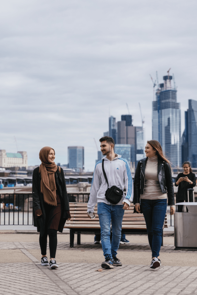 Business management students in London