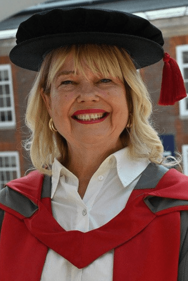 Rebecca Hawkes at graduation 2026