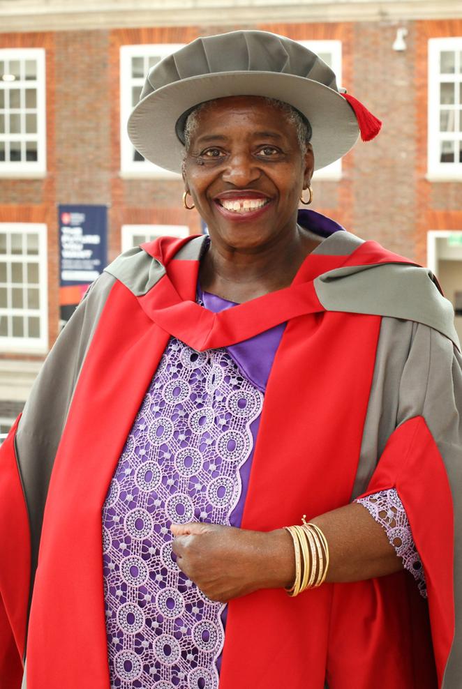 Sandra A Agard honorary graduate from Middlesex university