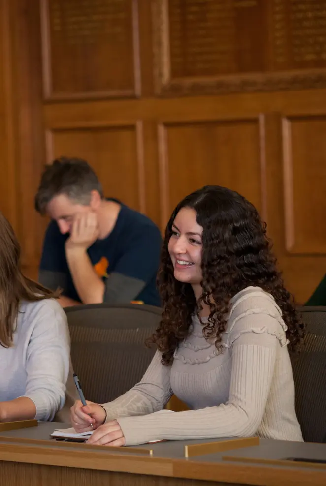Law students in mock court