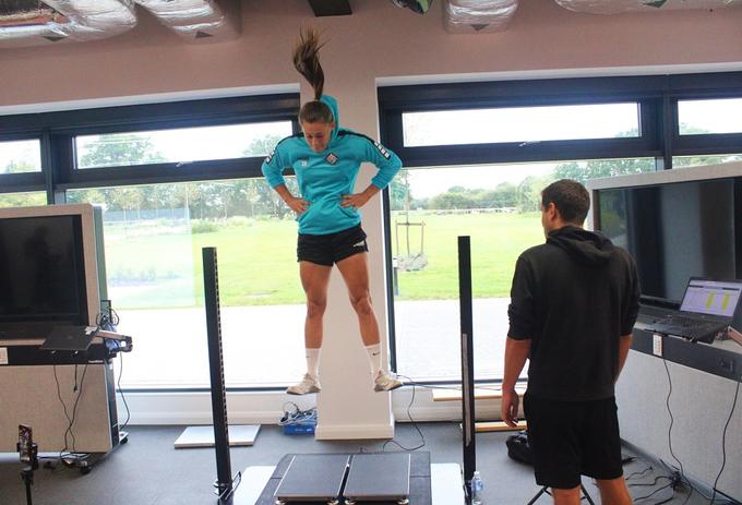 London City Lionesses players undergo strength and conditioning tests