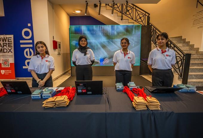 Delegates are welcomed to the Climate Law conference at Middlesex University's Dubai campus