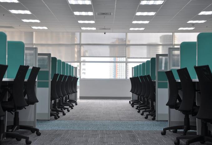 A photo of a working floor/ office